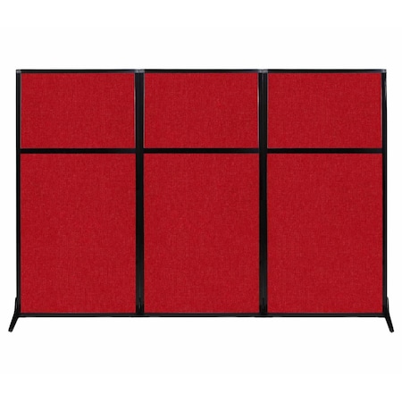 Versare Work Station Screen 99" x 70" Red Fabric 1841327
